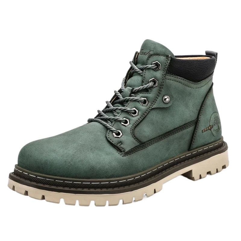 DEKABR Casual Shoes For Men Autumn Winter Warm Fur Plus Comfortable Retro Boots Wear-Resistan Leisure Vintage Style Boots Men