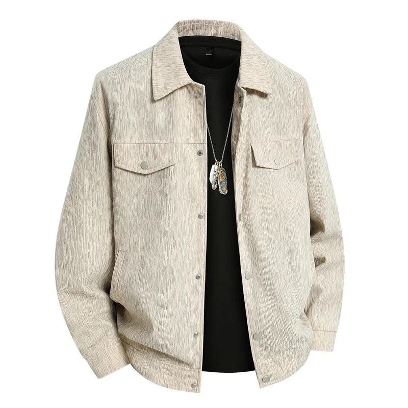 Men Jacket Corduroy Trench Coats Oversize 6XL 7XL 8XL Plus Size Print Spring Pattern Hip Hop Motorcycle Pocket Streetwear Soft